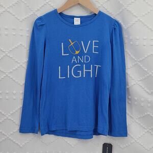 Melrose and market Hanukkah shirt kids Size Small blue Holiday Festive